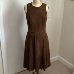 Polo Ralph Lauren brown suede dress